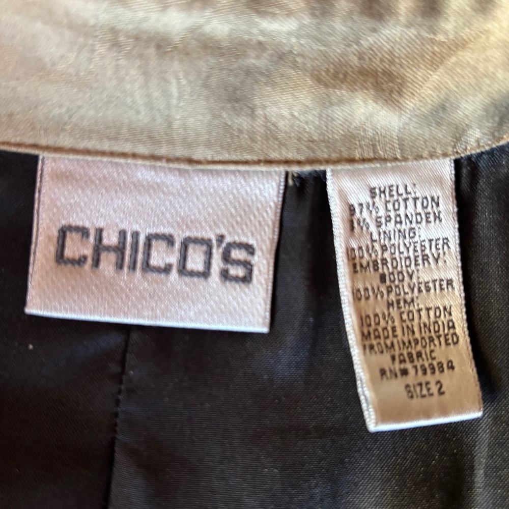 Embroidered Chicos Jacket - Picture 6 of 9